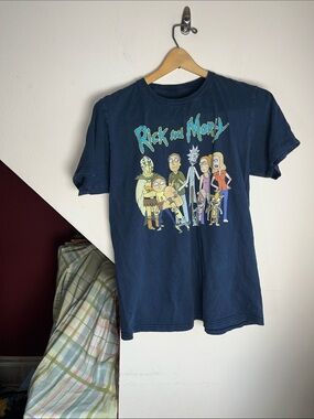 Rick and Morty Graphic Tee‎ - Navy Blue